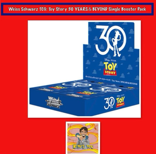 Weiss Schwarz TCG: Toy Story 30 Years & Beyond Single Booster Pack - 8 Cards per Pack Trading Card Game